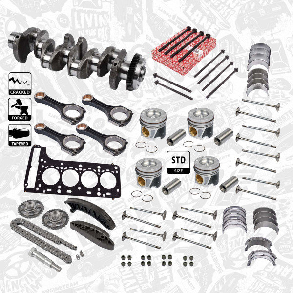 Crankshaft kit - HK0194VR4 ET ENGINETEAM - A6510302501, 6510302501, A6510300020